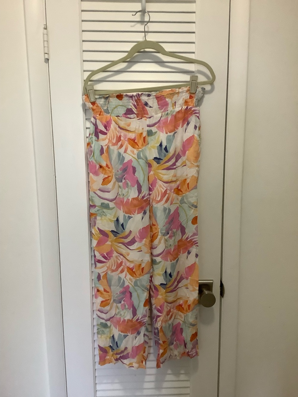Z supply Floral gauze Wide-Leg Lounge Pants